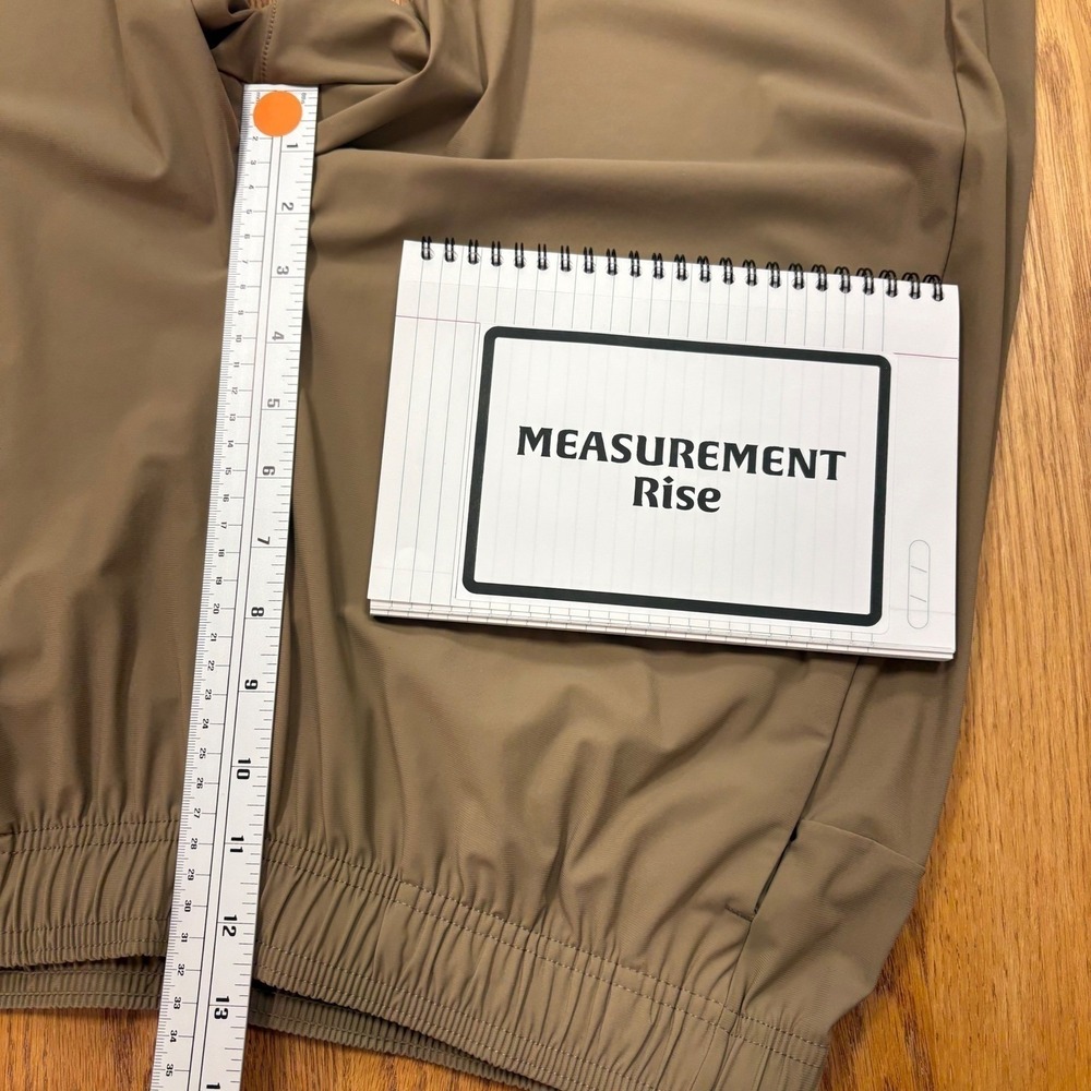 Reebok Tan Nylon Spandex Jogger Track Pants Mens Athletic Lounge Large - Picture 11 of 16